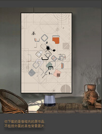 罗马古典色块抽象画