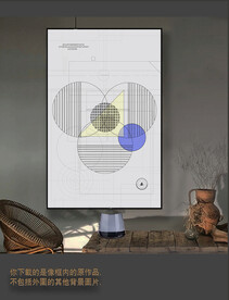 罗马古典色块抽象画