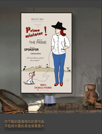 罗马古典色块抽象画