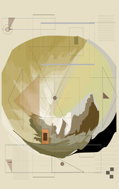 罗马古典色块抽象画