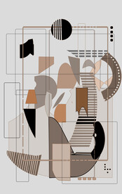 罗马古典色块抽象画