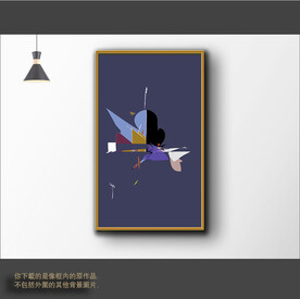 新中式简约抽象装饰画