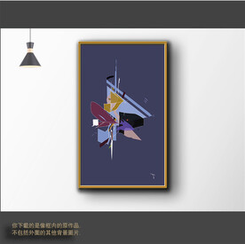 新中式简约抽象装饰画