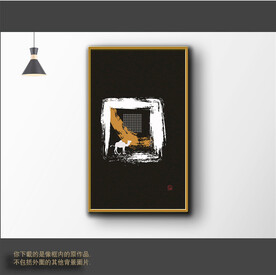 新中式简约抽象装饰画