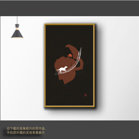 新中式简约抽象装饰画