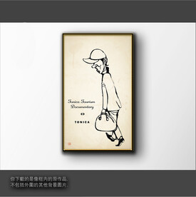 抽象简笔装饰画