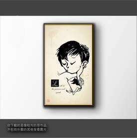 抽象简笔装饰画