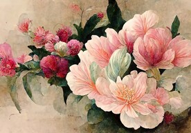 轻奢田园风美式复古花纹地毯地垫