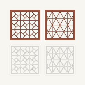 正方形窗花格 花窗