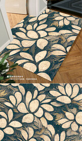 欧式花纹复古图案地毯地垫