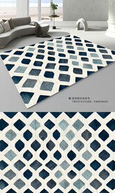 现代简约抽象肌理地毯地垫