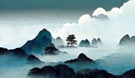 新中式现代轻奢禅意山水装饰画