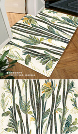 复古美式轻奢抽象花纹地垫地毯