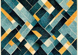 现代简约抽象几何复古客厅地毯