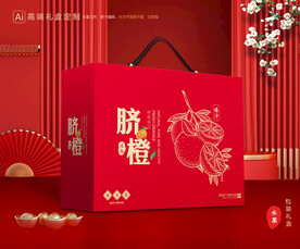 橙子包装 脐橙礼盒