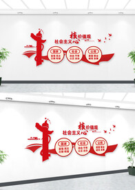 社会主义核心价值观文化墙