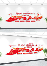 六个必须坚持文化墙