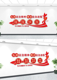 弘扬法治精神文化墙