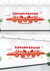 弘扬宪法精神文化墙