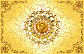 欧式立体花纹背景