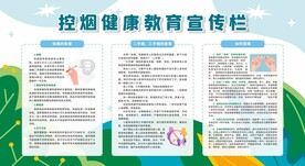 禁烟控烟无烟日展板
