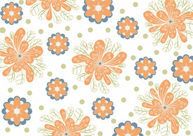 矢量装饰花卉图案
