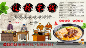 过桥米线背景墙