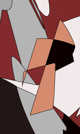 欧式抽象色块装饰画