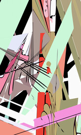 中东色块抽象装饰画