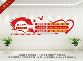 核心价值观背景墙