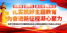 主题教育展板 党建展板