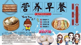 营养早餐背景墙