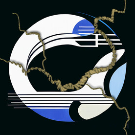 抽象金色装饰画