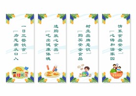 校园食品安全展板挂画