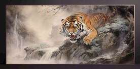 山水画装饰画无框画