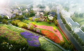 景观鸟瞰效果图