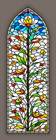 教堂蒂凡尼玻璃彩绘图案
