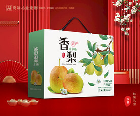 香梨礼盒 梨包装