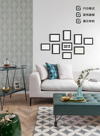 相框样机 照片墙机样