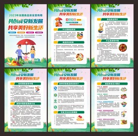 全国食品安全宣传周 展板