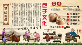 包子文化背景墙