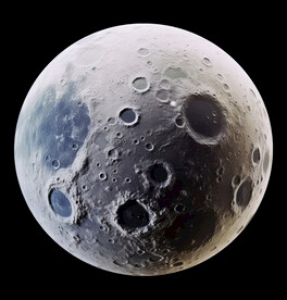 月球表面灯箱素材