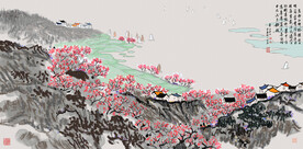 水墨江南水乡小桥流水