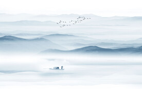 新中式意境水墨画