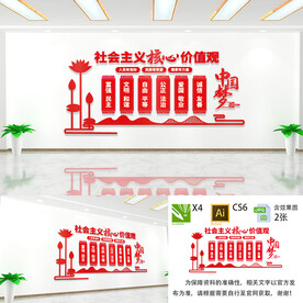 核心价值观文化墙