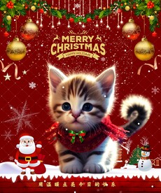 圣诞小猫咪