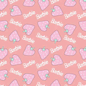 粉色草莓英文印刷