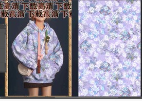 大牌花  卫衣花