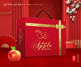 苹果包装 红富士礼盒