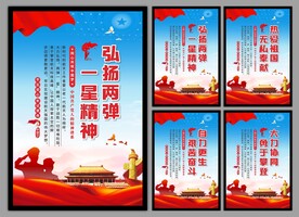 两弹一星精神党建海报